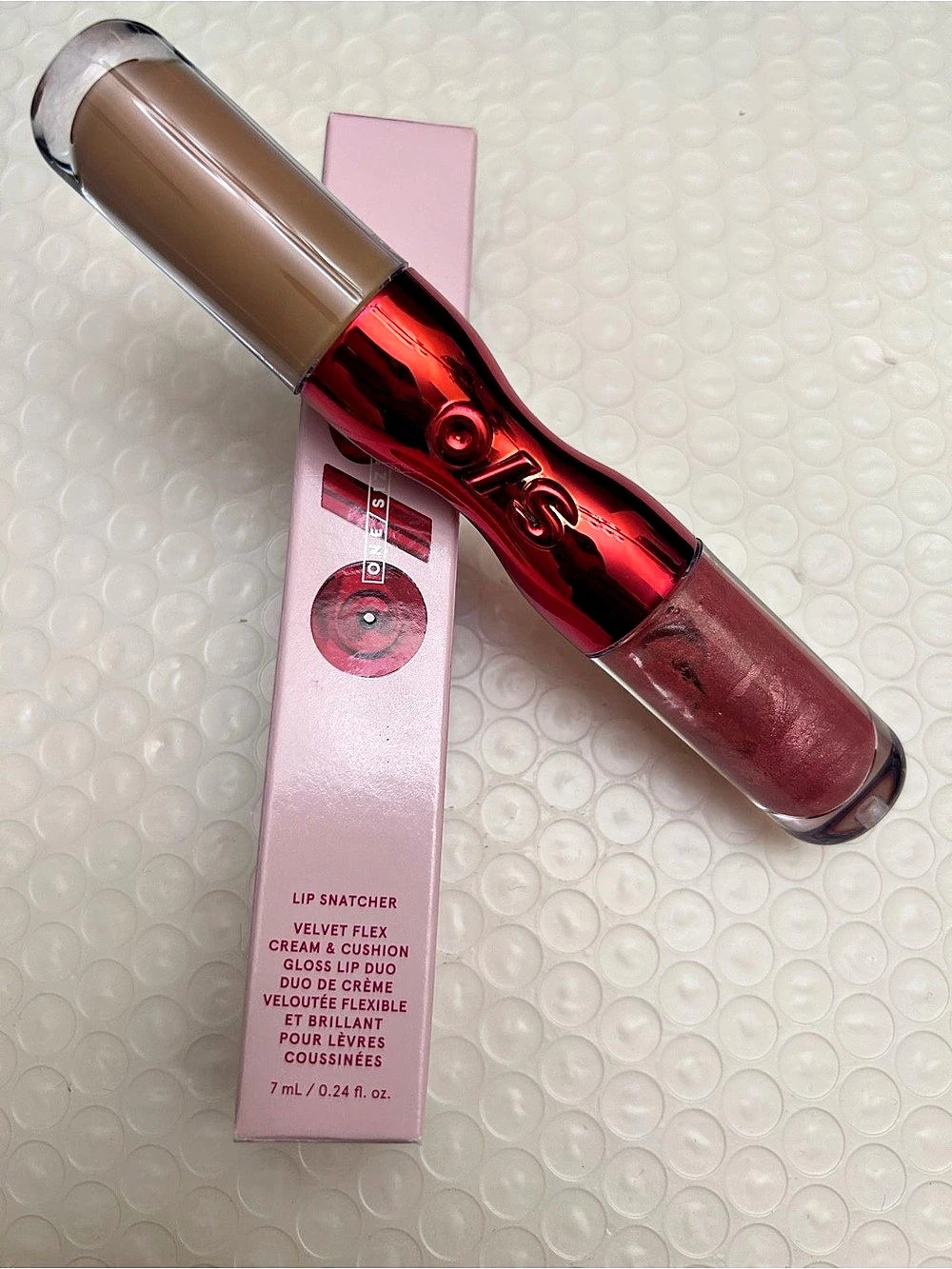 One size Lip Snatcher Velvet Flex Cream & Cushion Gloss Lip Duo Pink